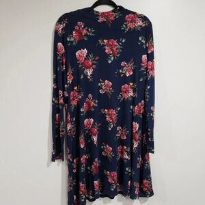 Janina Womans  Floral High Neck Long Sleeve Shift Dress EUR-44